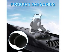 2stuks - Zelfklevende auto dashboard kleefpads - Zelfklevende Anti-Slip Mat - Car Dashboard Anti Slide Mats - Antislip Pad Mat - Rubber Dashboard Antislip - Antislipmat Auto Dashboard - Antislipmat Dashboard