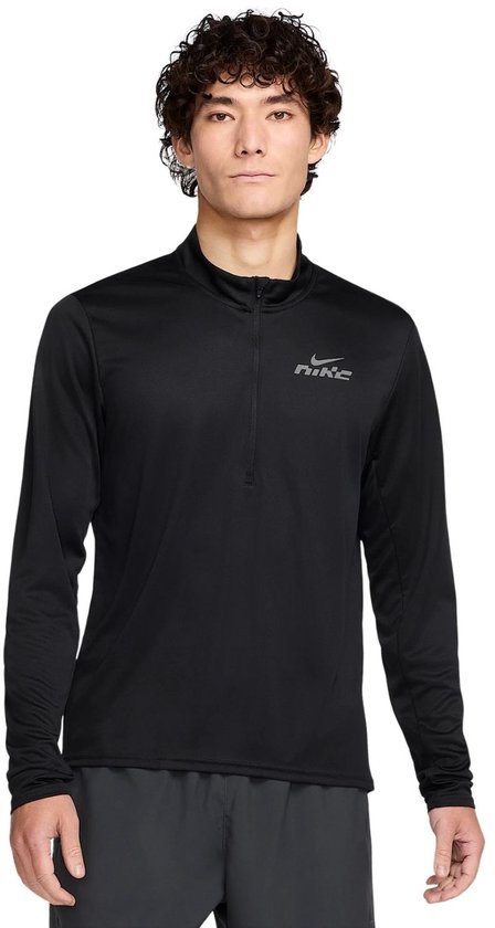 Nike Pacer Flash Dri-Fit Hardloopsweater Heren Zwart L bol
