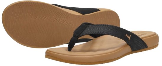 Slippers Reef CUSHION HARMONY BLACK /TAN pour femme - noir/tan