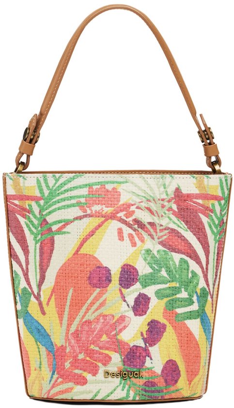 Desigual Sac à épaule Sac à main Sunara Cumbal Crossbody Bag Beige Crude Coloré