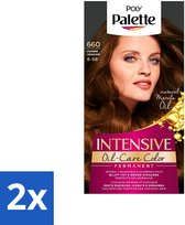 Poly Palette - Teinture pour cheveux - Brun Goud 660 - 115 ml - Pack économique - 2 pièces