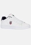 Witte K-Swiss sneaker met navy en rood K-Swiss logo