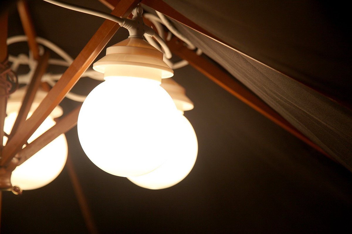 Partytent | 6 Bol Verlichting | 10,5 meter | 6 bollen