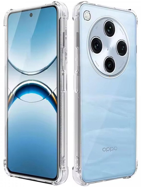 Coque transparente adaptée pour Oppo Find X8 Pro | TPU antichoc | Couverture verso | Fin | Flexible | Antichoc | Transparent