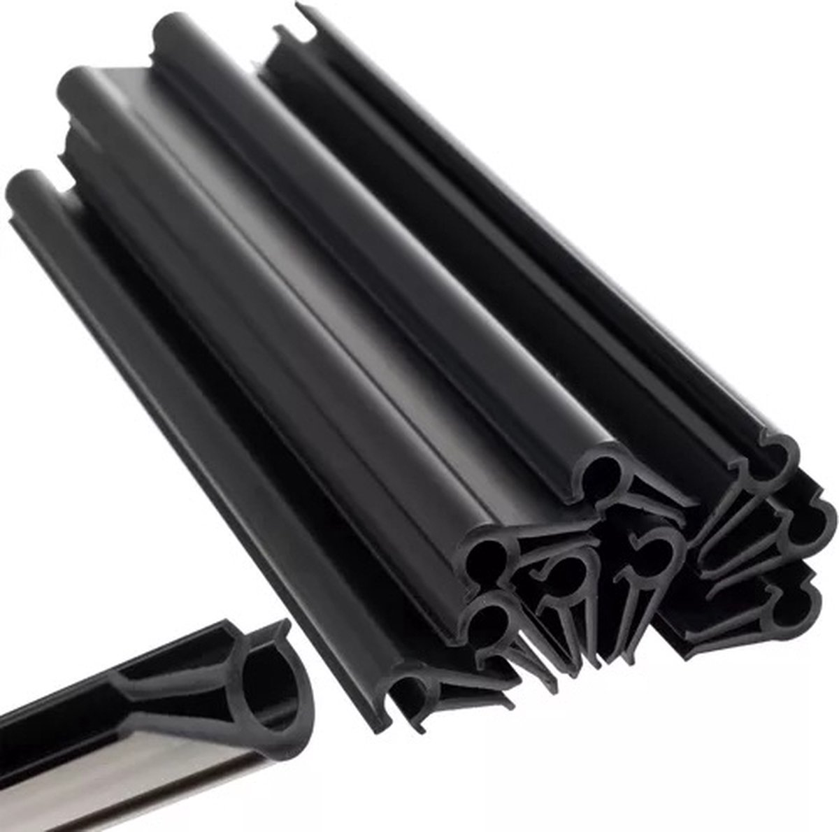 ForDig Luxe Bevestigings Clips voor Vlechtband (10 stuks) - Tuinscherm - Tuinafscheiding - Privacyschermen - Zichtbreeknet - Antraciet