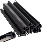 ForDig Luxe Bevestigings Clips voor Vlechtband (10 stuks) - Tuinscherm - Tuinafscheiding - Privacyschermen - Zichtbreeknet - Antraciet