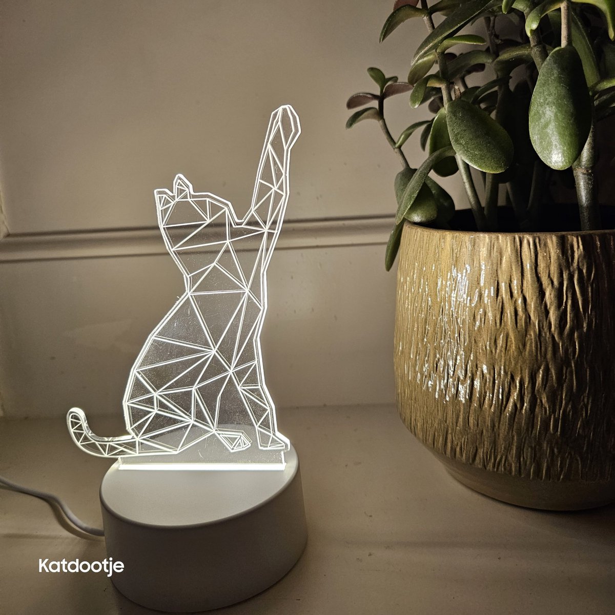 Katdootje - Poezenlamp - Pootje omhoog