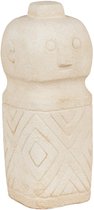 Mulder | decoratie | beige | cement | 6,5x6,5x15 cm | vaas | woonaccessoires | design vaas | decoratieve accessoires | Wood Selections
