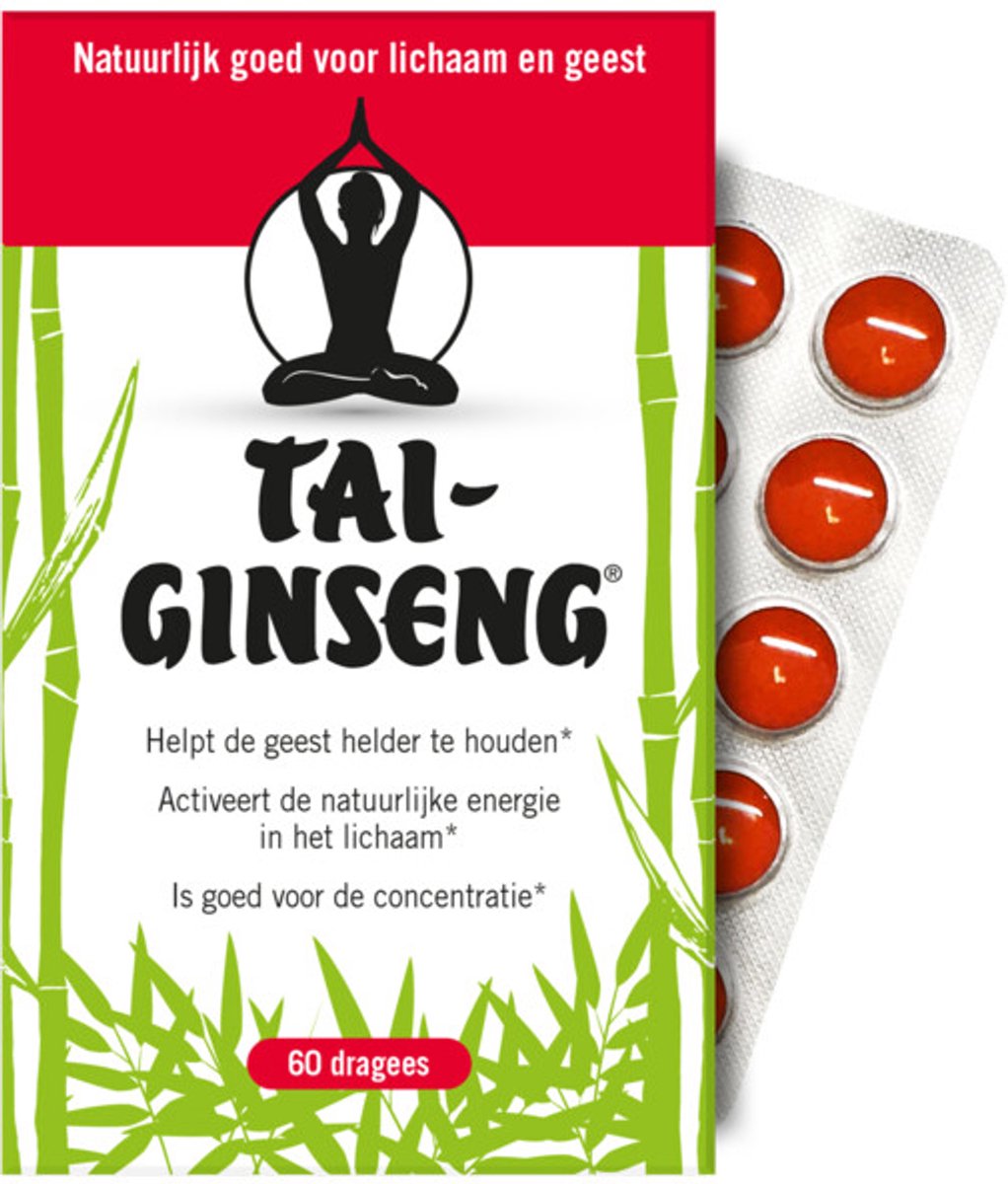 Goedkoopste Tai-Ginseng - 60 Dragees - Voedingssupplement