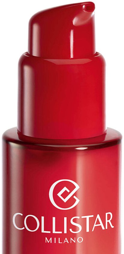 Collistar Face Lift HD+ serum in rode pompflacon met logo.