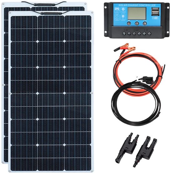 Panneau Solaire Pliable Étanche 20W – Idéal Camping Et Voyages Avec USB
