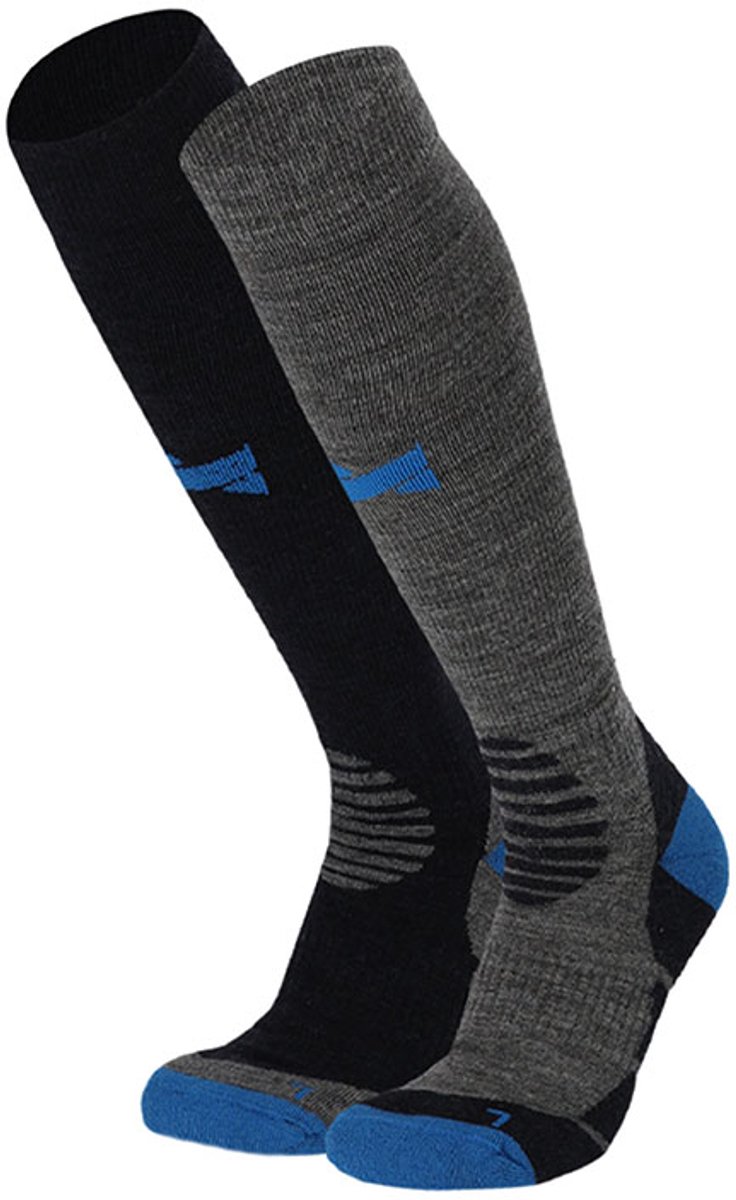 Xtreme Outdoor Compressiesokken 2 paar Compressie Wandelsokken Dames & Heren Grijs