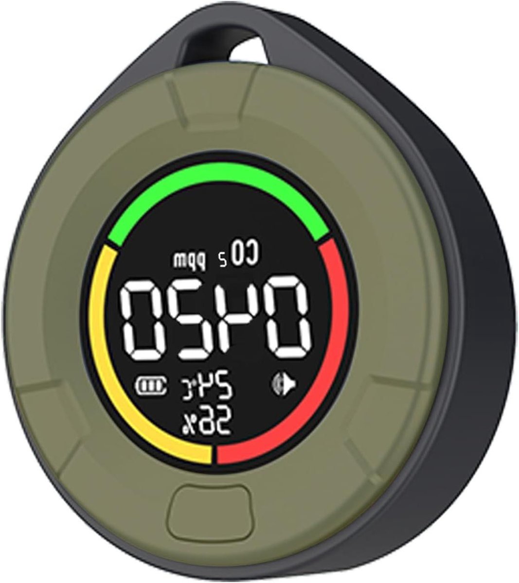 Koolstofdioxidemeter met 2 seconden update - Zeer nauwkeurige CO2-monitor voor thuis, kantoor en broeikas, oplaadbaar