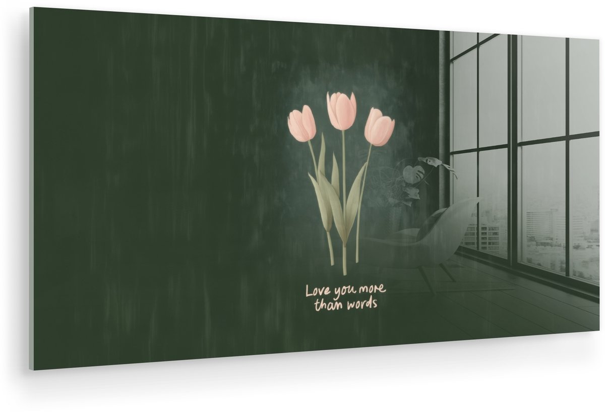 Tulpen - Roze - Tekst - Love