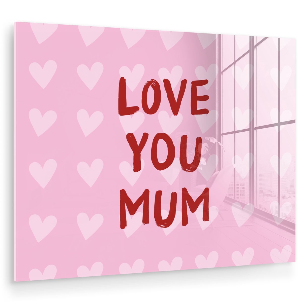Love - Quote - Moeder - Rood