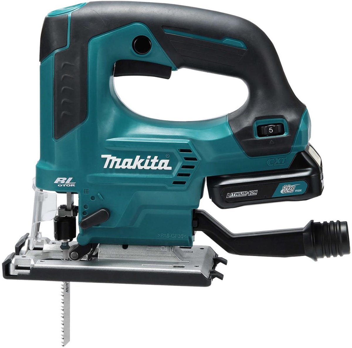 Makita JV103DZ 10.8V accu decoupeerzaag body, koolborstelloos thumbnail 2