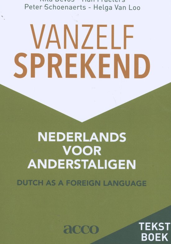 Vanzelfsprekend. Nederlands voor anderstaligen - cover
