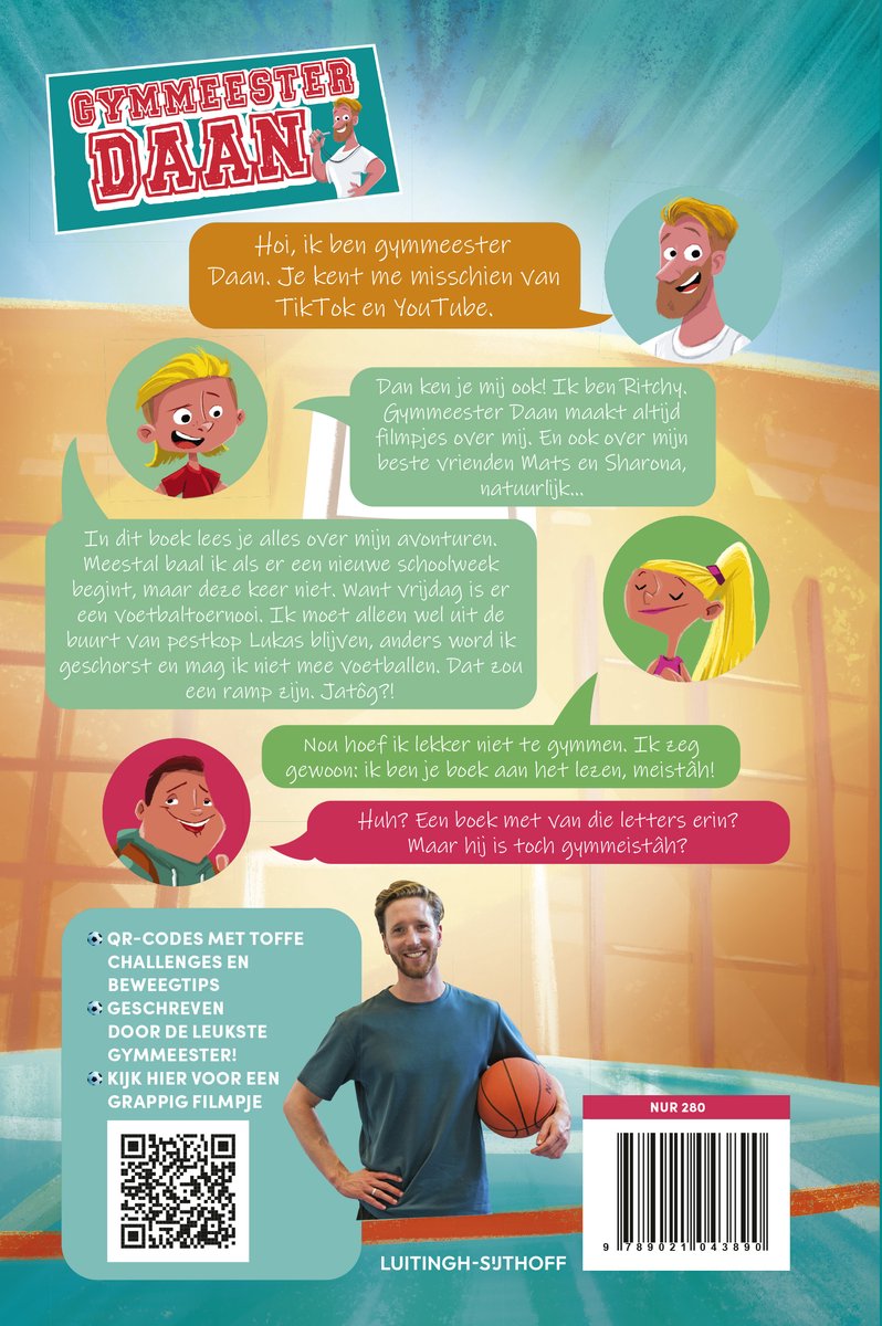 Gymmeester Daan 1 - Ritchy aan de bal - back cover