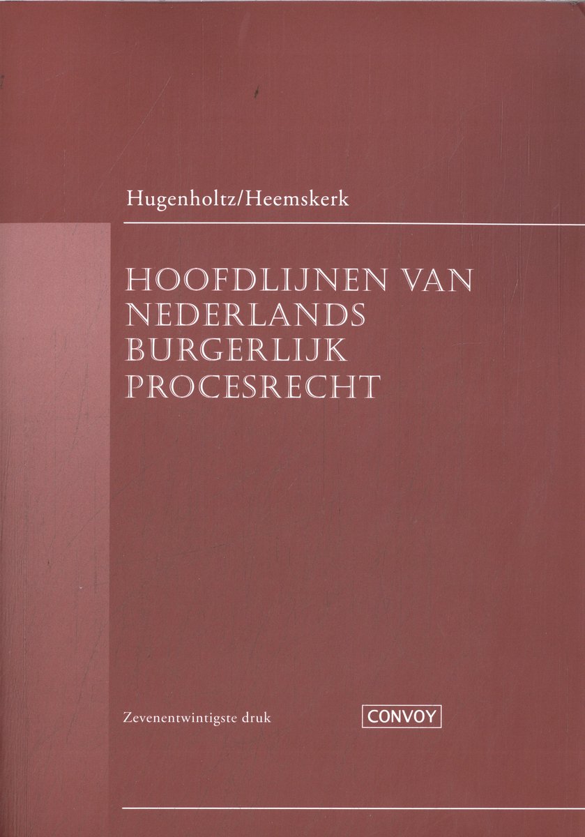Omslag van Hoofdlijnen van Nederlands burgerlijk procesrecht