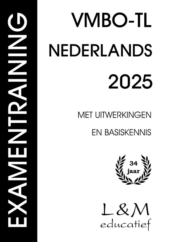 Examentraining vmbo-tl Nederlands 2025 - cover