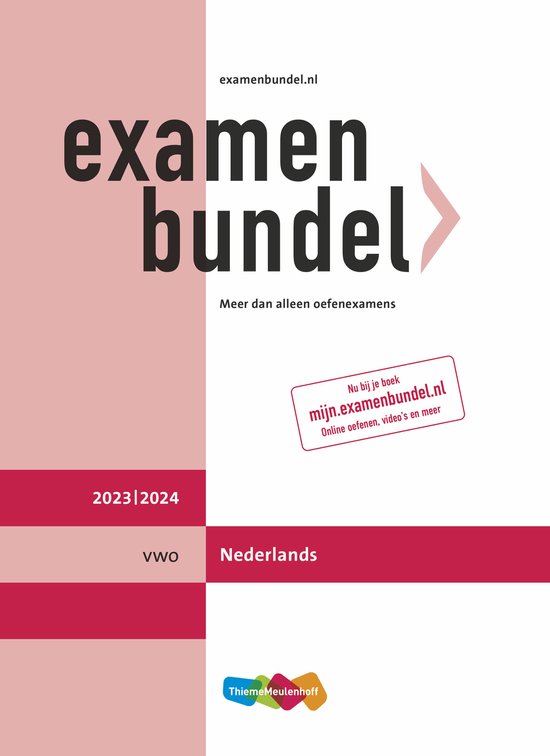 Examenbundel vwo Nederlands 2023/2024 - cover