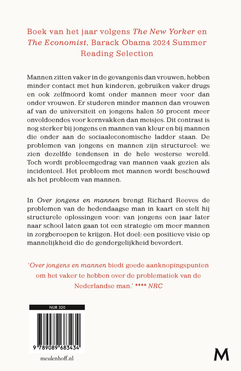 Over jongens en mannen, Richard Reeves | 9789089683434 | Boeken | bol