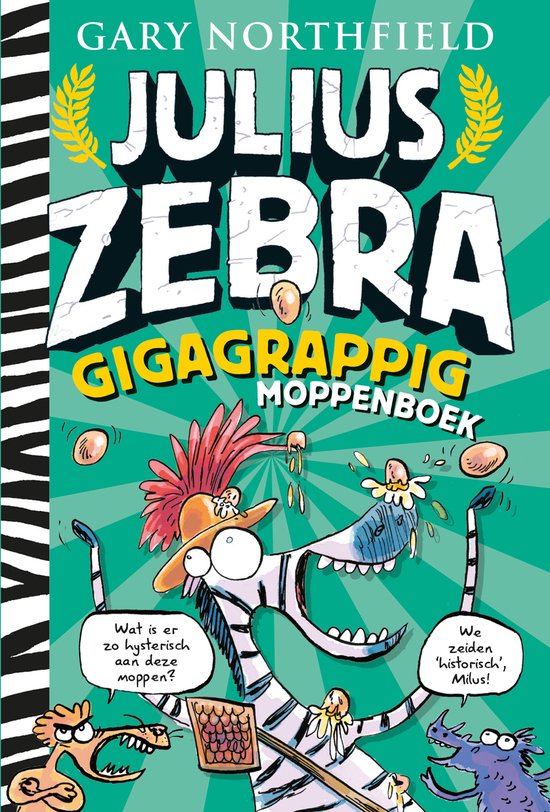 Julius Zebra - Gigagrappig moppenboek - cover