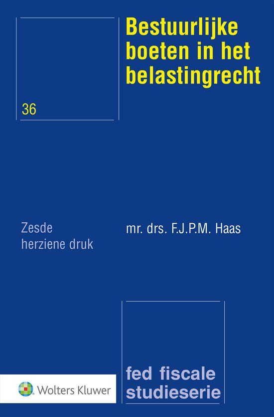 Bestuurlijke boeten in het belastingrecht - cover