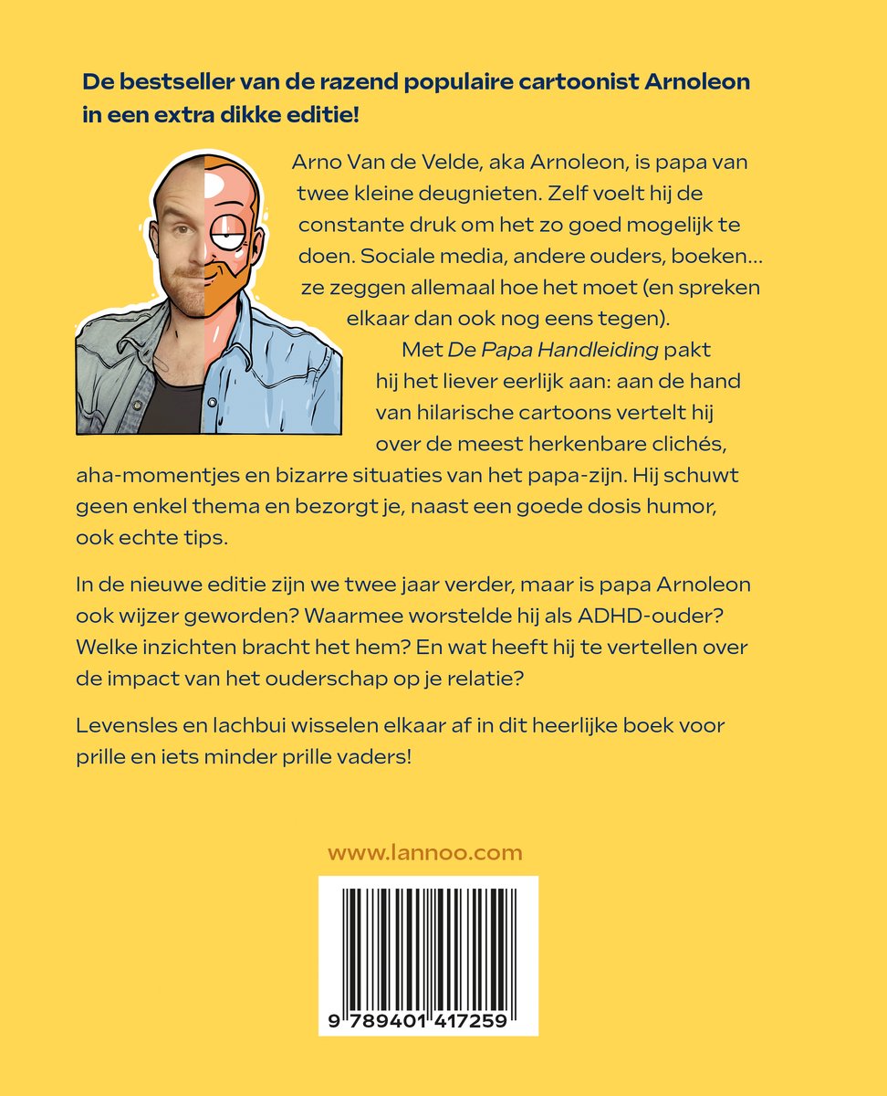 De Papa Handleiding - extra dikke editie - back cover