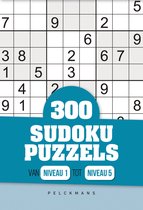 300 Sudoku puzzels - sudoku - niveau 1 tot 5