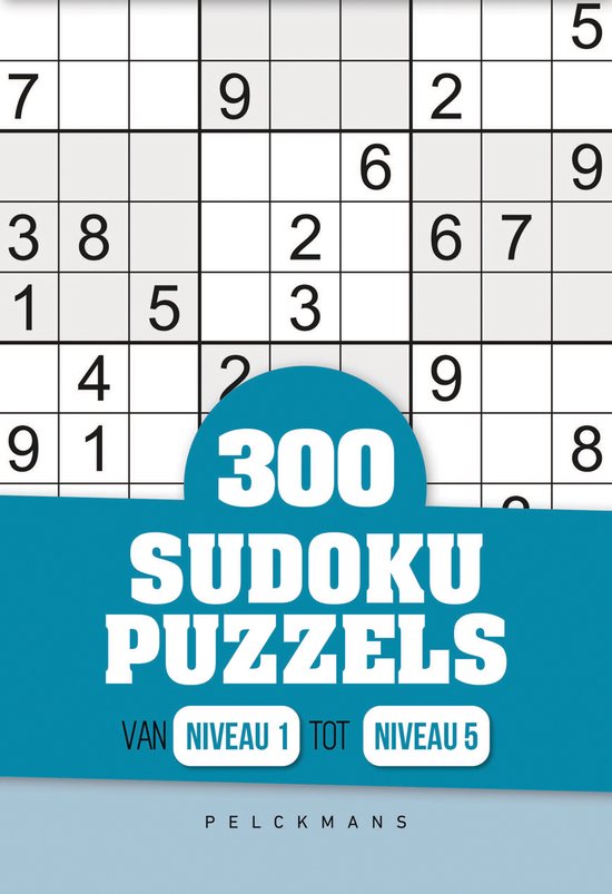 300 Sudoku puzzels - sudoku - niveau 1 tot 5