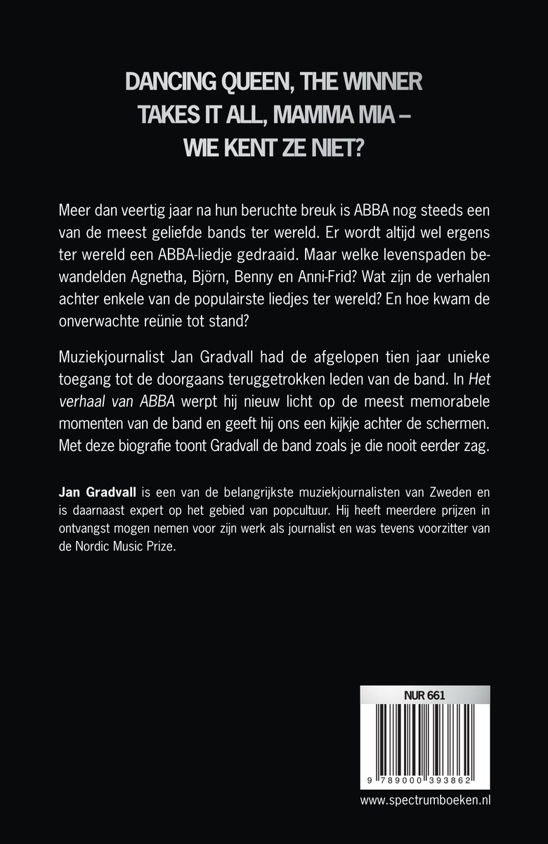 Het verhaal van Abba - back cover