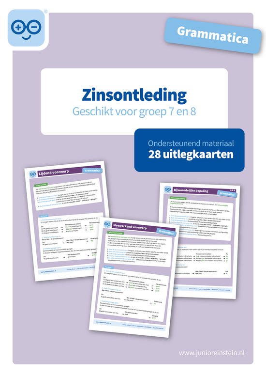 Grammatica zinsontleding geschikt voor groep 7 en 8 - cover
