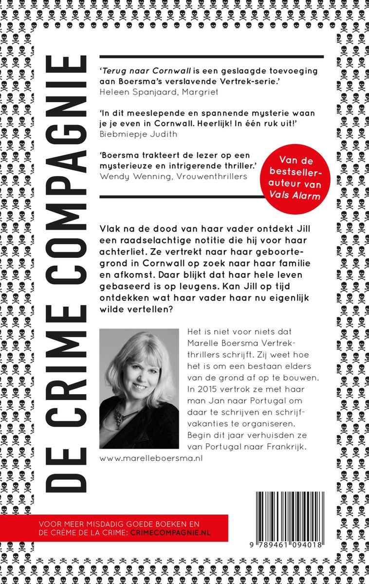 Vertrek - Terug naar Cornwall - back cover