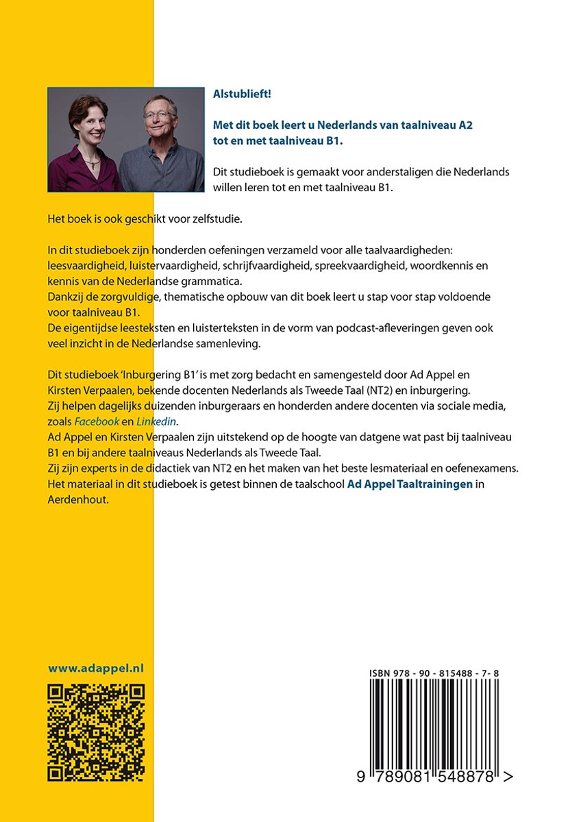 Inburgering B1 - back cover