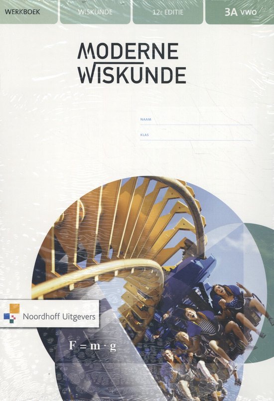 Moderne Wiskunde 3A vwo wiskunde Werkboek - cover