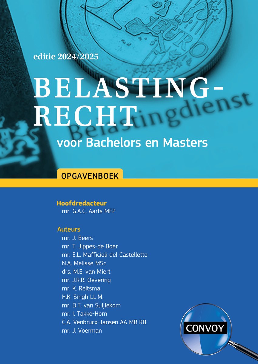 Omslag van Belastingrecht voor Bachelors en Masters 2024/2025 Opgavenboek