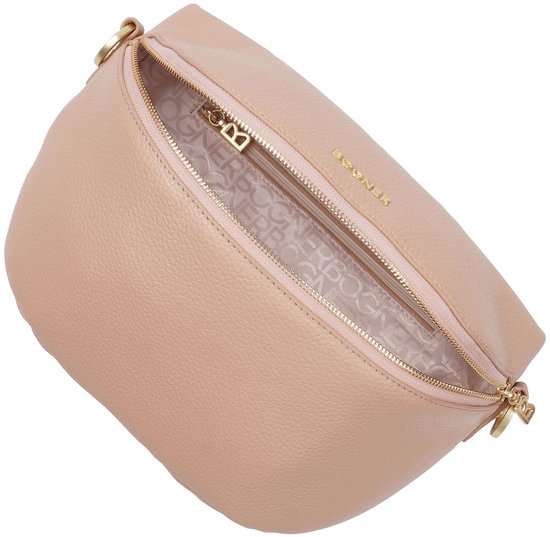 Bogner Cuir Sac à épaule bandoulière Andermatt Sina Shoulderbag Cappuccino Marron clair