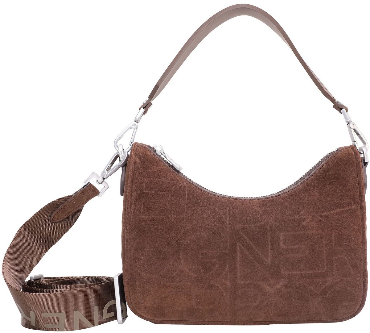Bogner Schoudertas Tenna Velluto Lora Shoulderbag Dark Brown Donkerbruin
