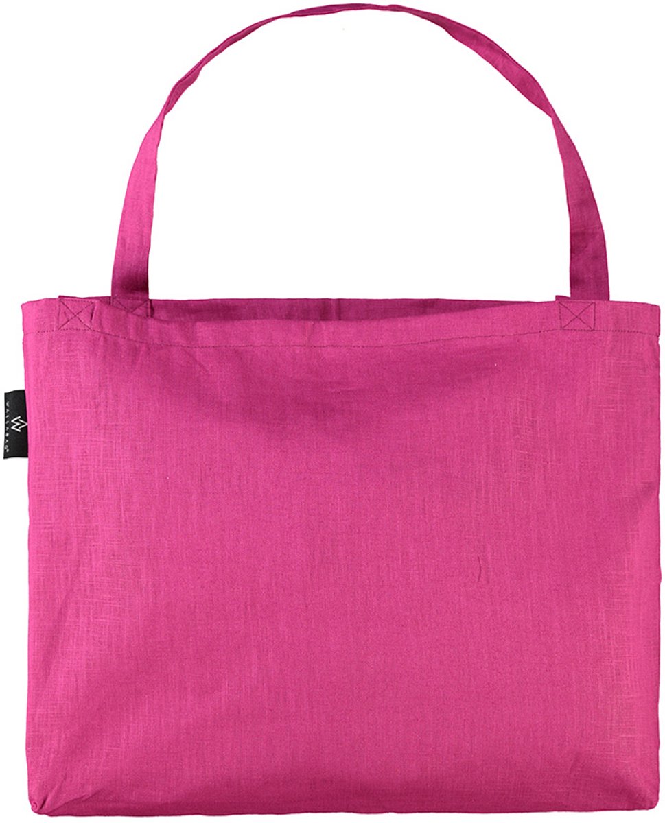 Wallabag - Tote Bag - Luiertas - Shopper - Mom Bag Linnen Fuchsia