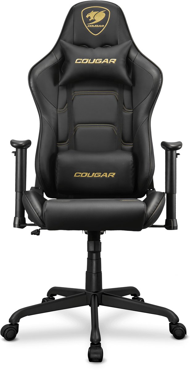 COUGAR Armor Elite Royal Premium PVC Lederen Gamingstoel met 2D Verstelbare Armleuningen - Zwart