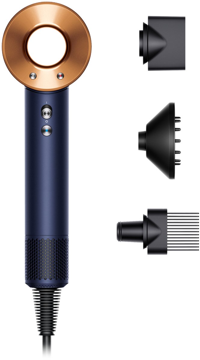 Dyson Supersonic™ föhn - Curly+Coily (Pruisisch Blauw/Koper)