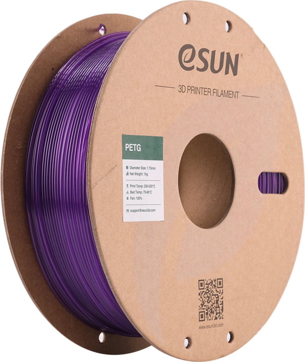 eSun PETG Paars / Purple 1 kg - 1.75mm - 3D printer filament - Flevo Print