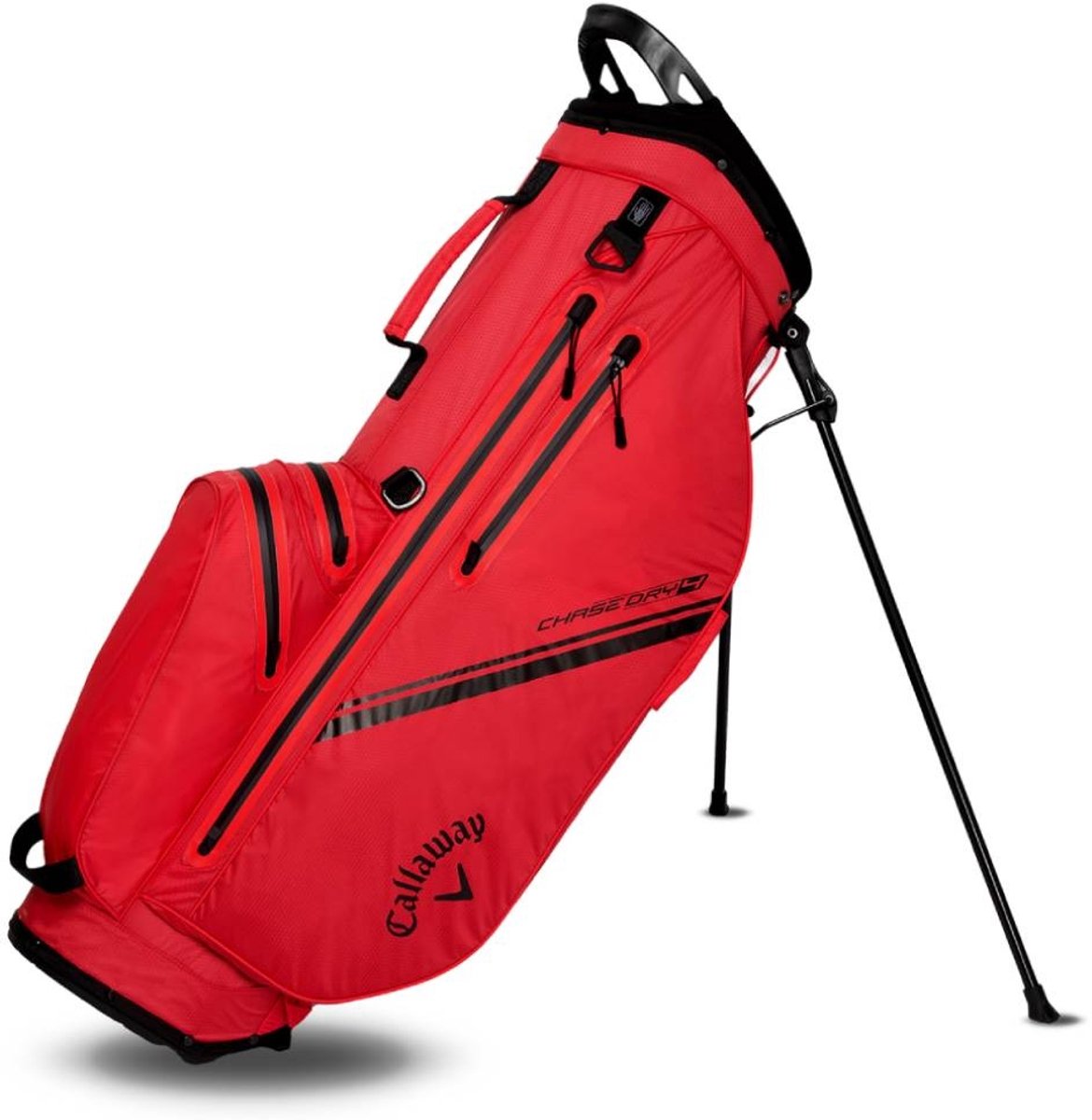 Callaway Chase Dry Waterproof Standbag 2025 - Rood Zwart