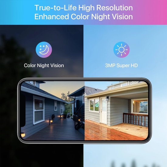 Beveiligingscamerasysteem - Draadloze Camera - Camerabewaking - 8 Kanaals NVR - 3MP Camera’s - Buiten Gebruik - Nachtzicht & Audio - 4 Camera's - 4x Op Zonne-energie — afbeelding 3