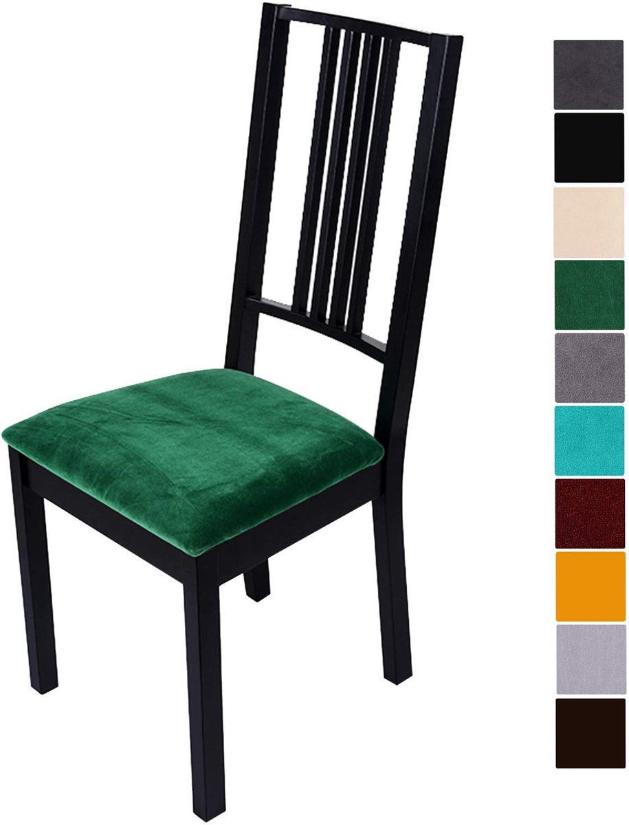Ibenzoa® Zachte en Rekbare Stoelhoezen voor Eetkamerstoelen Set van 2, Beschermende Stoelbekleding