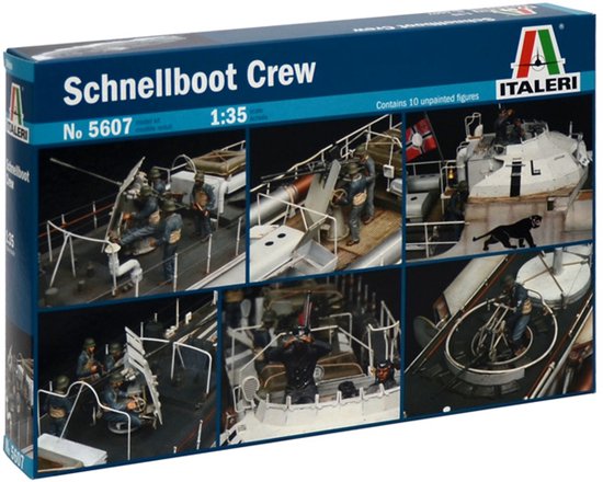 Italeri Modelbouwpakket Militaire voertuigen - 5607 Schnellboot Crew Plastic - 1:35 - Modelbouw