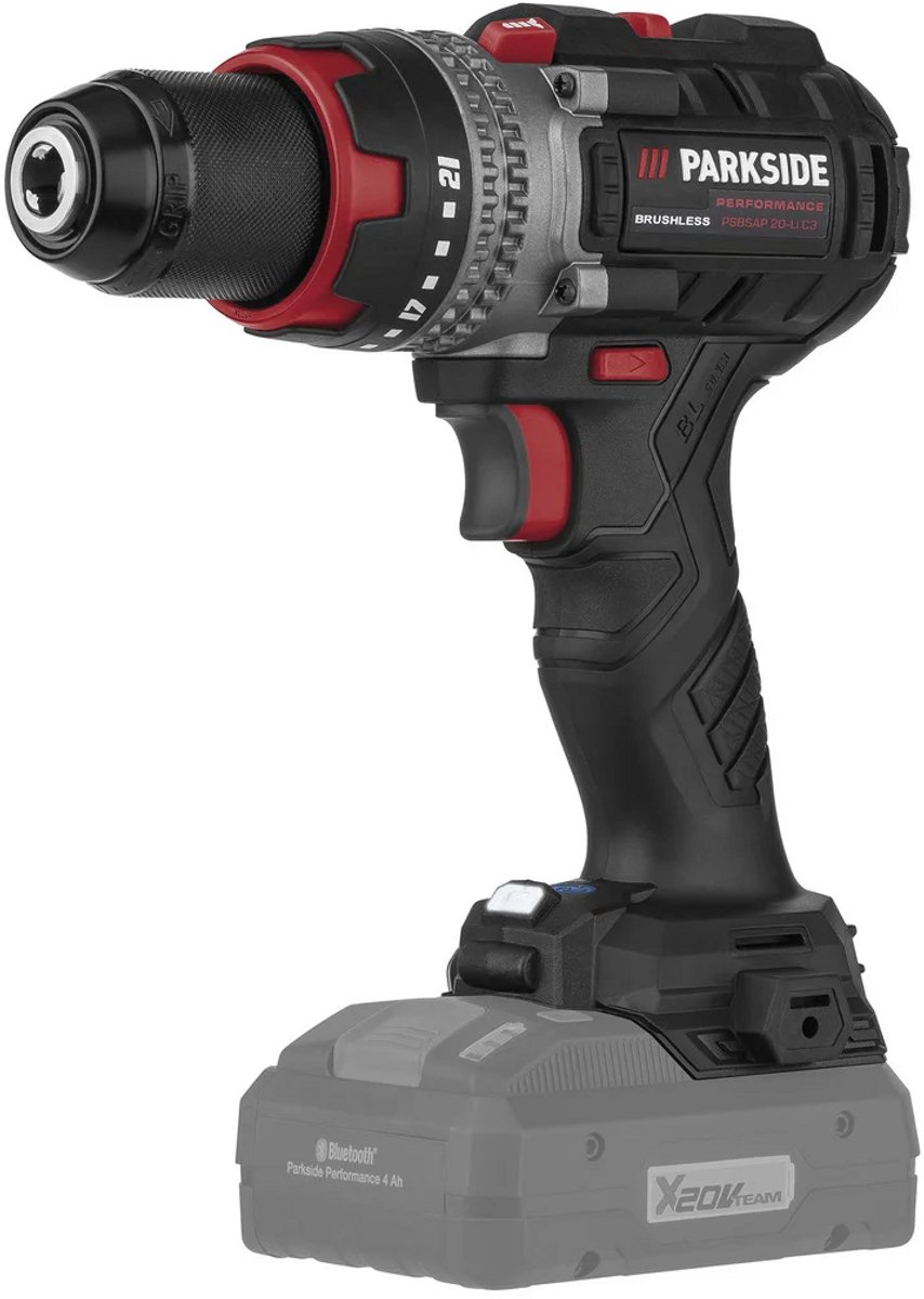 PARKSIDE PERFORMANCE® Accu-slagboorschroefmachine 20V 64 Nm - Boormachine - kale unit, zonder accu, lader en koffer – foto 7