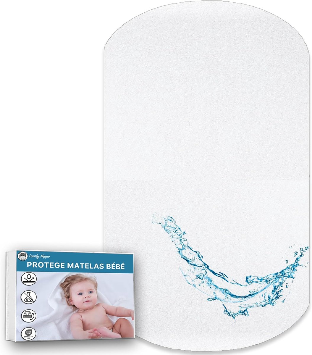 Waterdichte Matrasbeschermer voor Baby's - Oeko-Tex, Ademend en Absorberend (35 x 75 cm)
