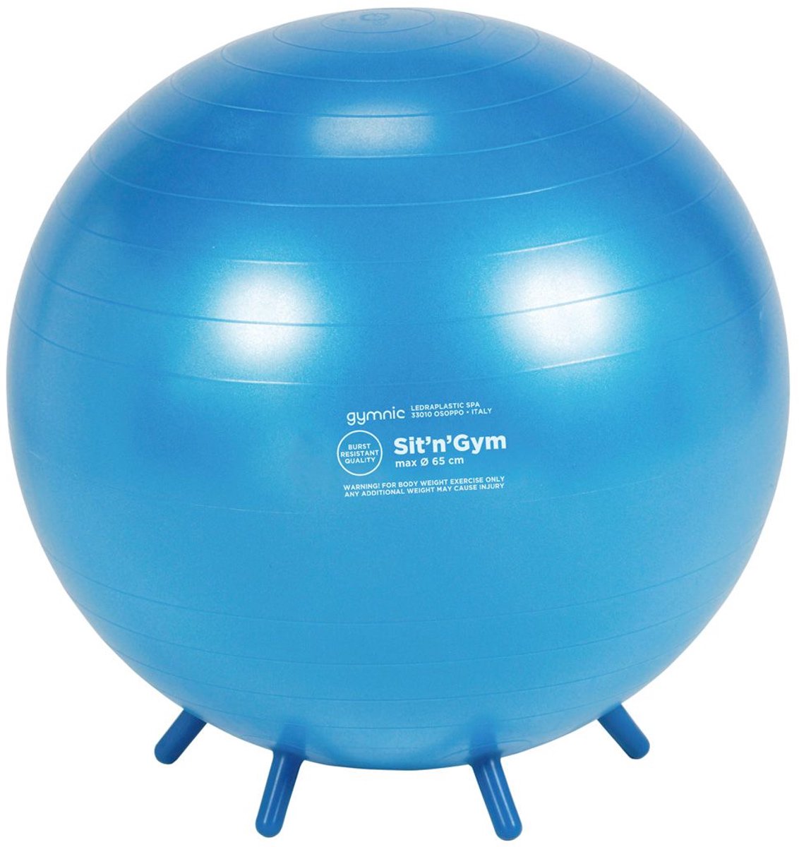 Goedkoopste Gymnic Sit'n'Gym 65 BRQ - Zitbal - Blauw - Ø 65 cm